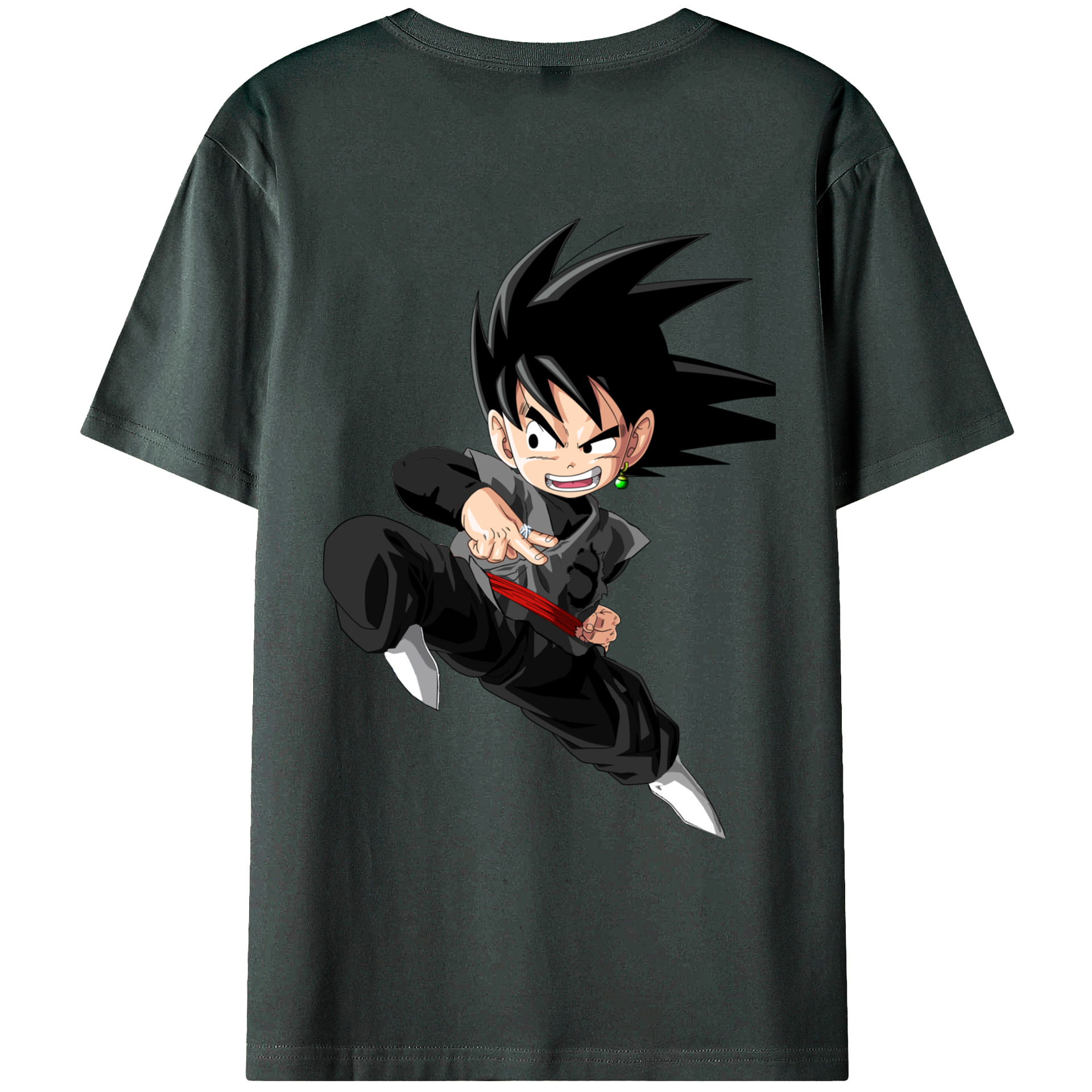 （画像用） ドラゴンボール 孫悟空（そん ごくう）Son Goku カカロット DRAGON BALL Kakarotto 綿100％ メンズ半袖Tシャツ（バックプリント） 通気性